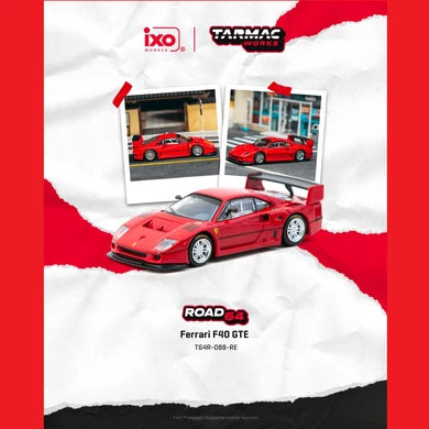 Tarmac Works Road64 Ferrari F40 GTE (Red)