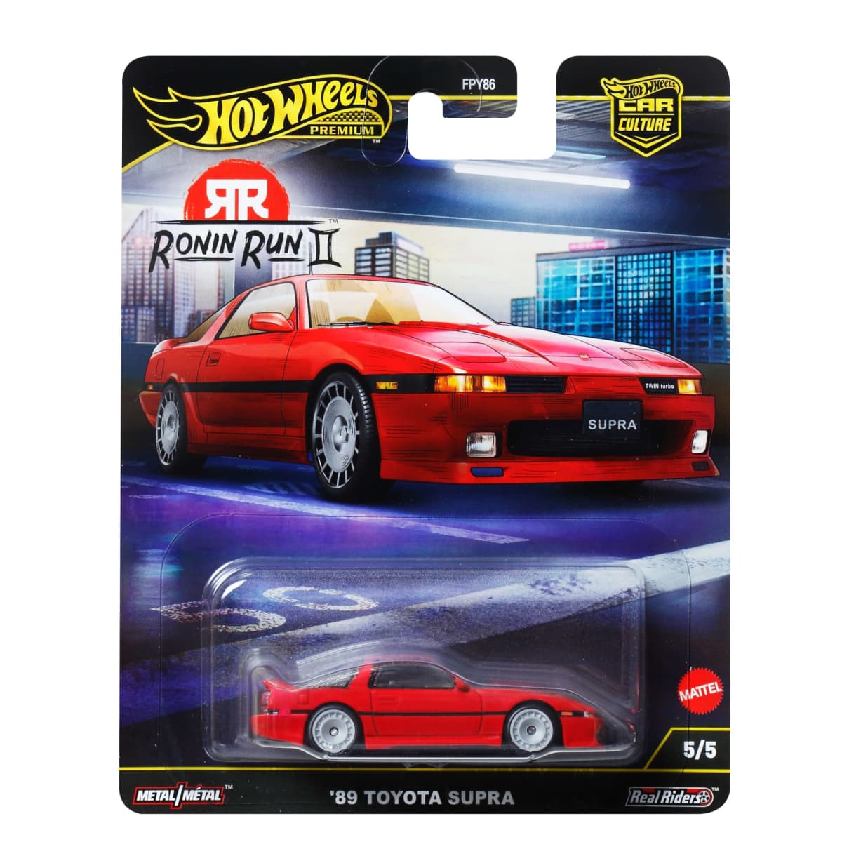 Hot Wheels Premium Car Culture Ronin Run II — '89 Toyota Supra