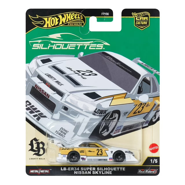 Hot Wheels Premium Car Culture Silhouettes — LB ER34 Nissan Skyline