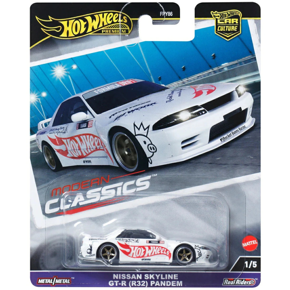 Hot Wheels Premium Car Culture Modern Classics — Nissan Skyline GT-R (R32) Pandem