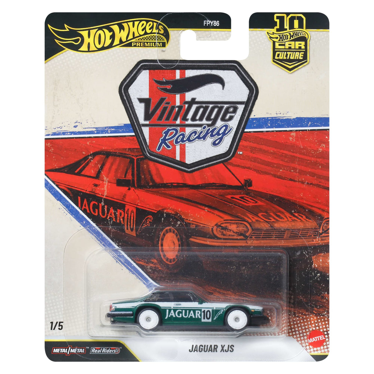 Hot Wheels Premium Car Culture Vintage Racing — Jaguar XJS