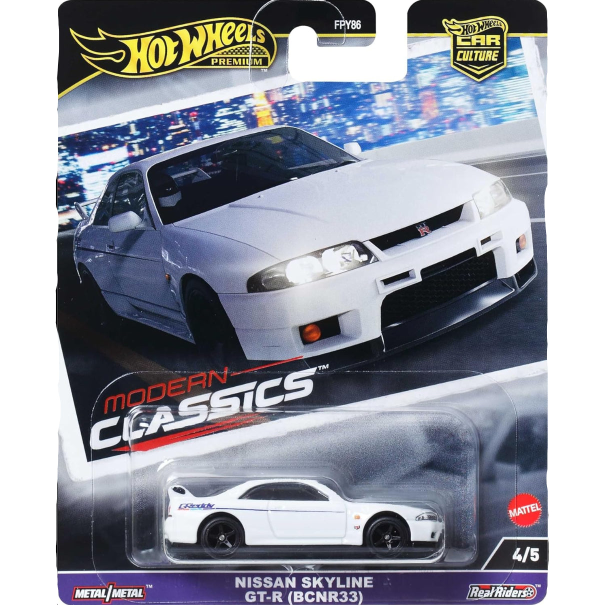 Hot Wheels Premium Car Culture Modern Classics — Nissan Skyline R-33