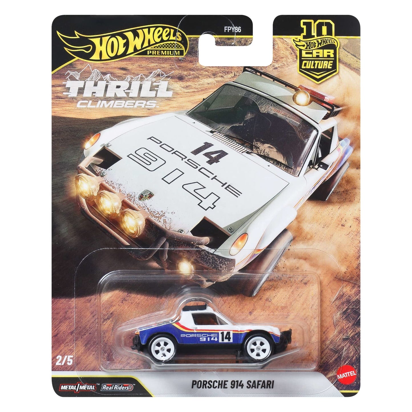 Hot Wheels Premium Car Culture Thrill Climbers — Porsche 914 Safari