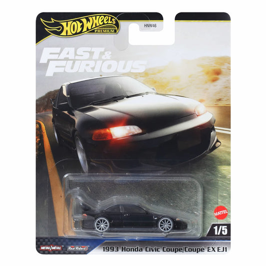 Hot Wheels Premium Fast & Furious — 1993 Honda Civic Coupe EX EJ1