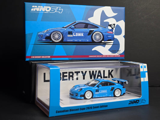 INNO64 LBWK Porsche 997 (Light Blue) — CDX Exclusive