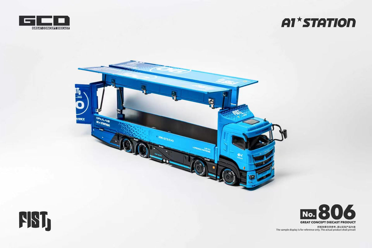 [PRE-ORDER] GCD x LBWK FIST TEAM Mitsubishi Fuso Super Great Container Truck (APA Xpo Foshan 2026) RHD