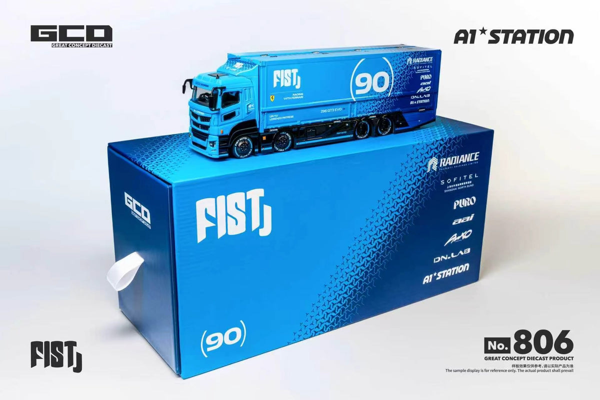 [PRE-ORDER] GCD x LBWK FIST TEAM Mitsubishi Fuso Super Great Container Truck (APA Xpo Foshan 2026) RHD