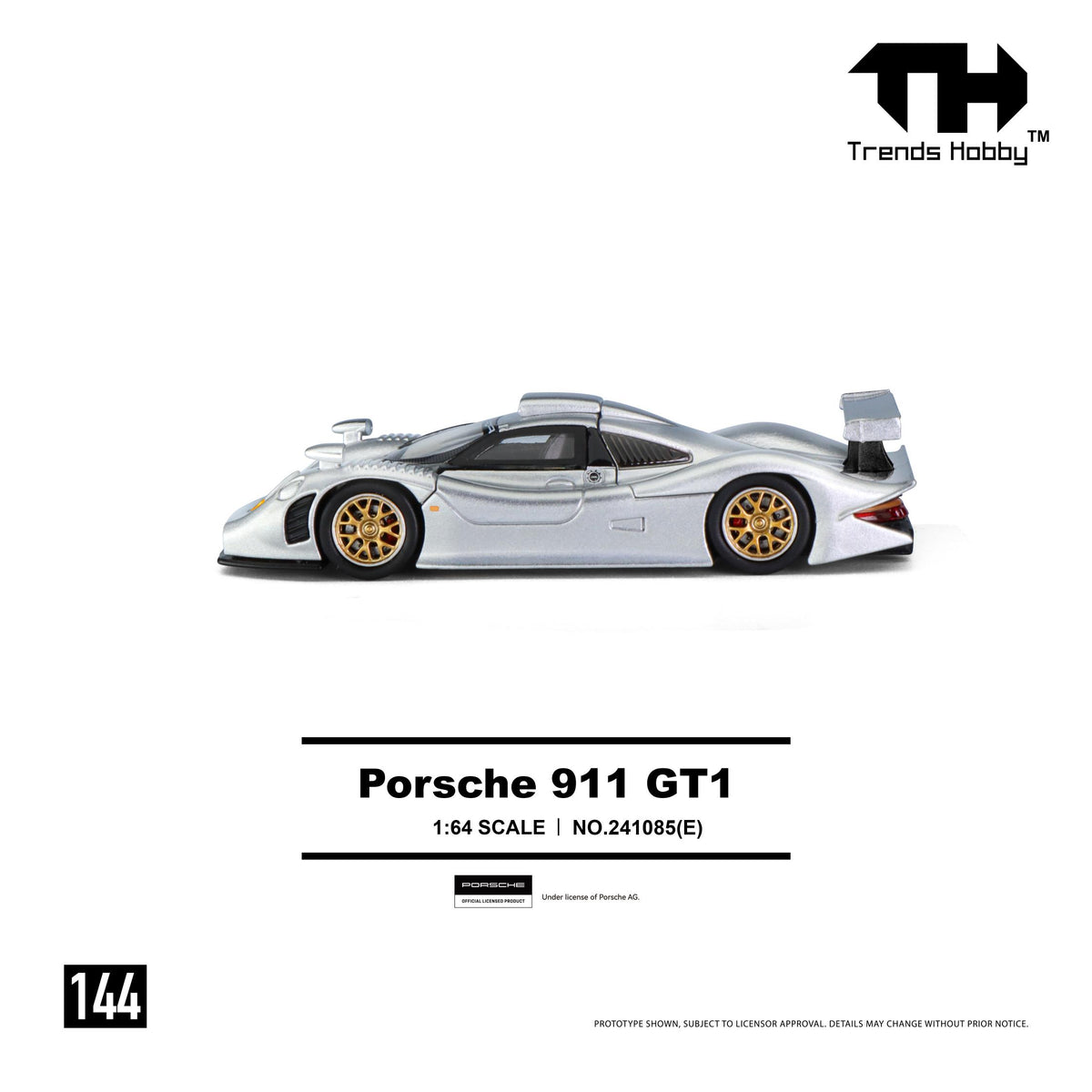 [COMING SOON] Trends Hobby Porsche 911 GT1 1998 (Silver)