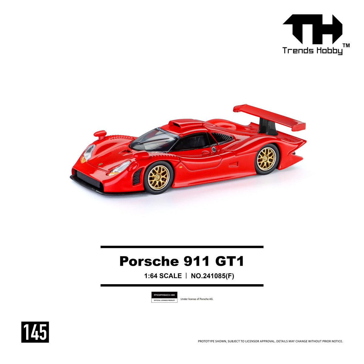 [COMING SOON] Trends Hobby Porsche 911 GT1 1998 (Red)