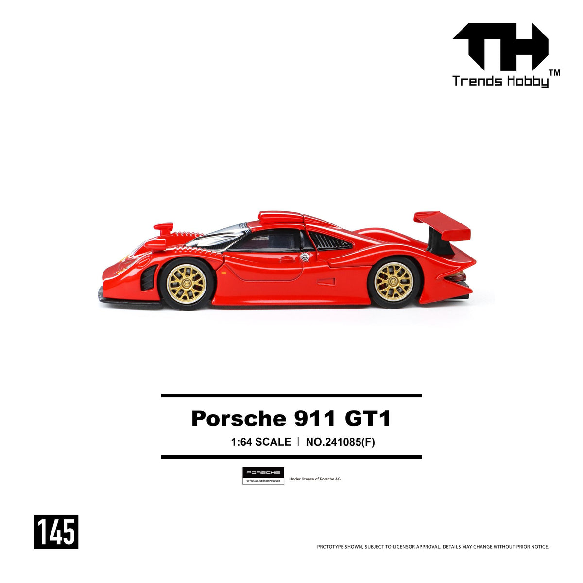 [COMING SOON] Trends Hobby Porsche 911 GT1 1998 (Red)