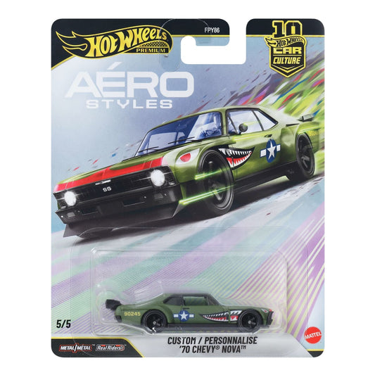 Hot Wheels Premium Car Culture Aéro Styles — Custom '70 Chevy Nova