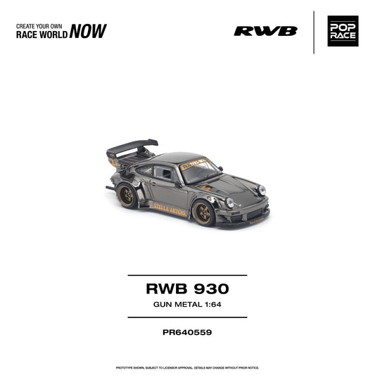[COMING SOON] Pop Race RWB 930 (Gun Metal)