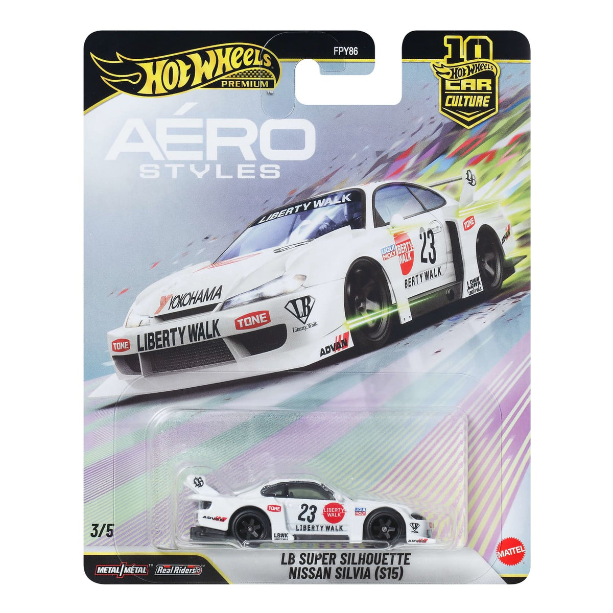 Hot Wheels Premium Aéro Styles - LB Super Silhouette Nissan Silvia S15 1:64 Scale Diecast Model | Toyfessional