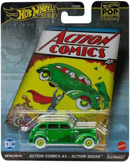 Hot Wheels Premium Pop Culture — DC Action Comics #1 Action Sedan