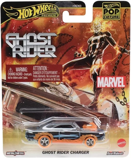 Hot Wheels Premium Pop Culture — Marvel Ghost Rider Charger