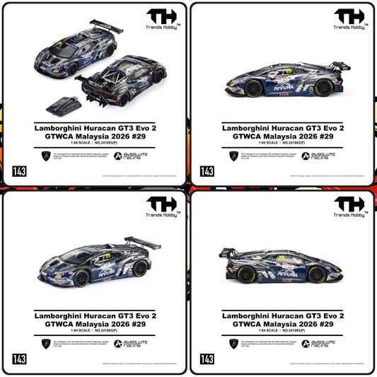 [PRE-ORDER] Trends Hobby Lamborghini Huracan GT3 EVO2 - GTWCA Malaysia 2026 #29