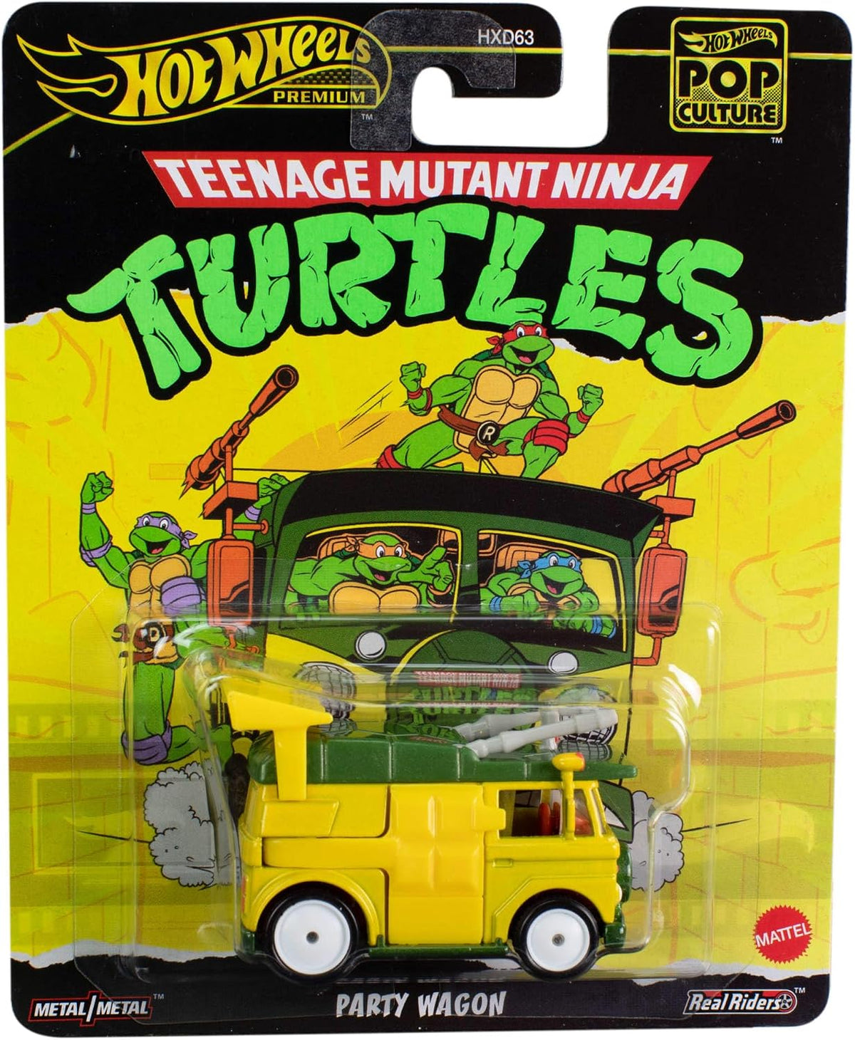 Hot Wheels Premium Pop Culture — Teenage Mutant Ninja Turtles Party Wagon