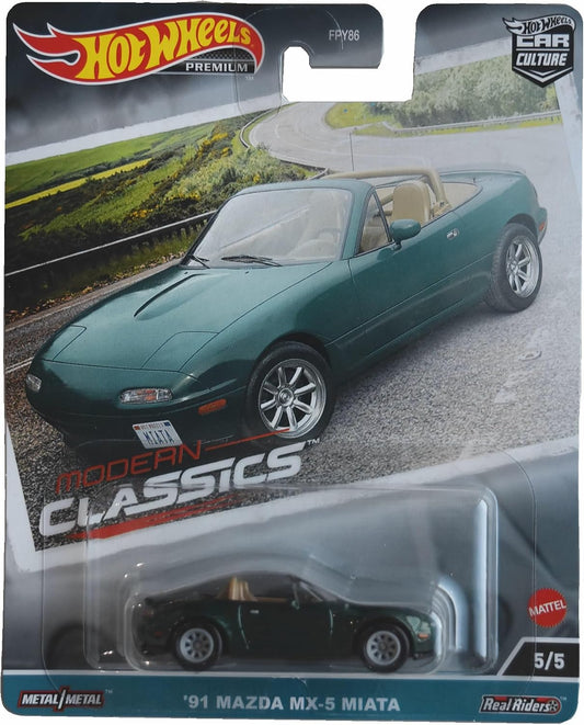 Hot Wheels Premium Car Culture Modern Classics — '91 Mazda MX-5 Miata
