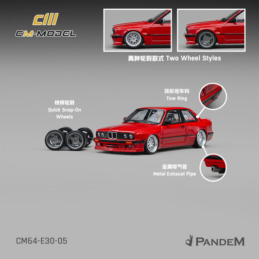 [PRE-ORDER] CM MODEL Pandem M3 E30 Bright Red