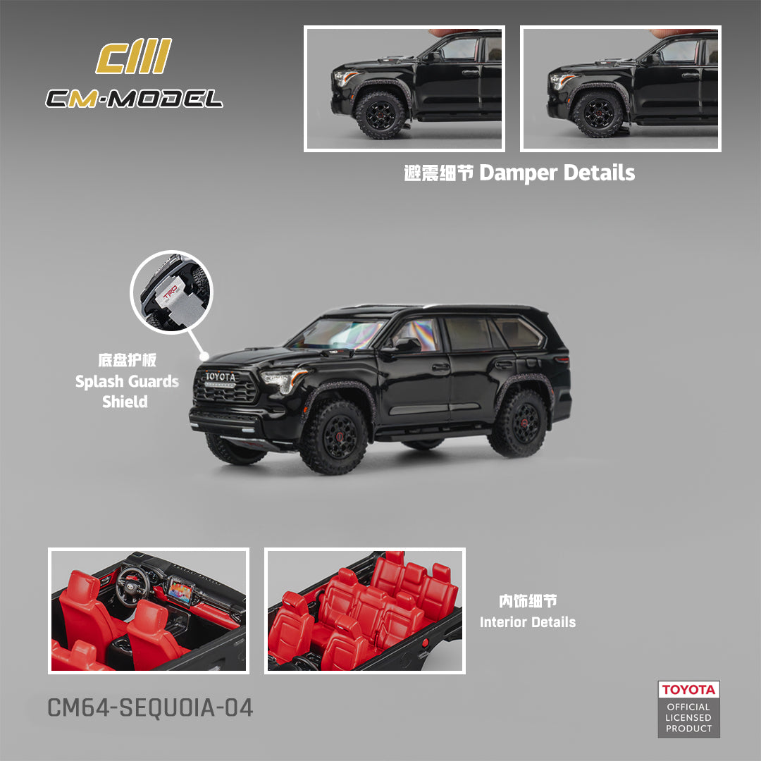 [PRE-ORDER] CM MODEL Toyota Sequoia Midnight Black