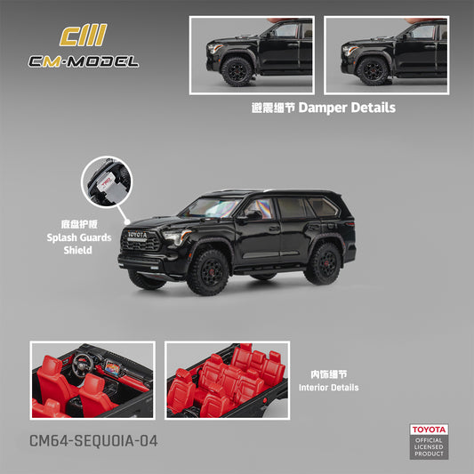 [PRE-ORDER] CM MODEL Toyota Sequoia Midnight Black