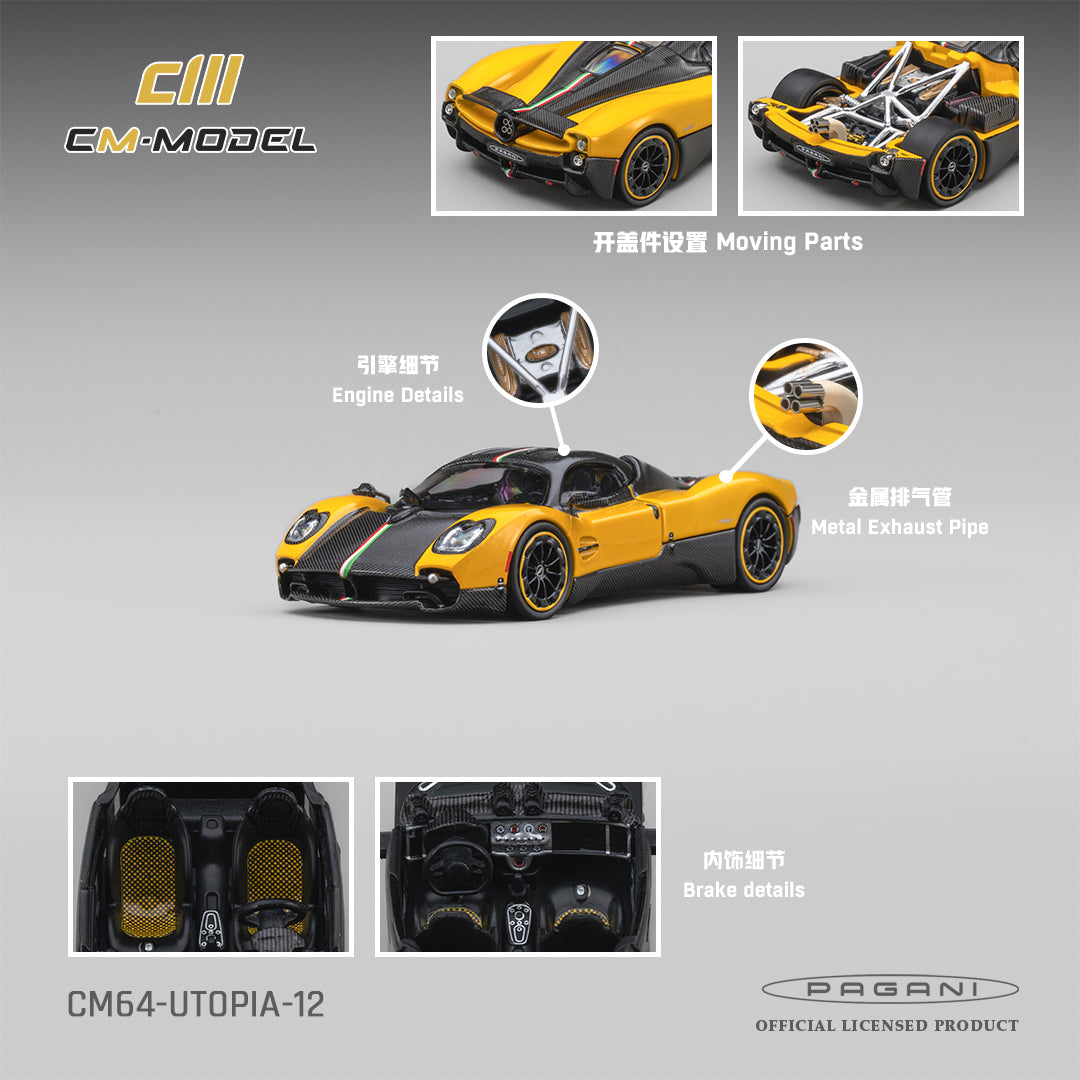 [PRE-ORDER] CM MODEL Pagani Utopia Giallo Ginevra