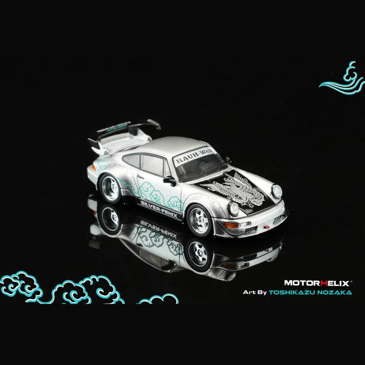 Motorhelix RWB 911 (964) Silver-Fenix CoolCarShow Limited Edition