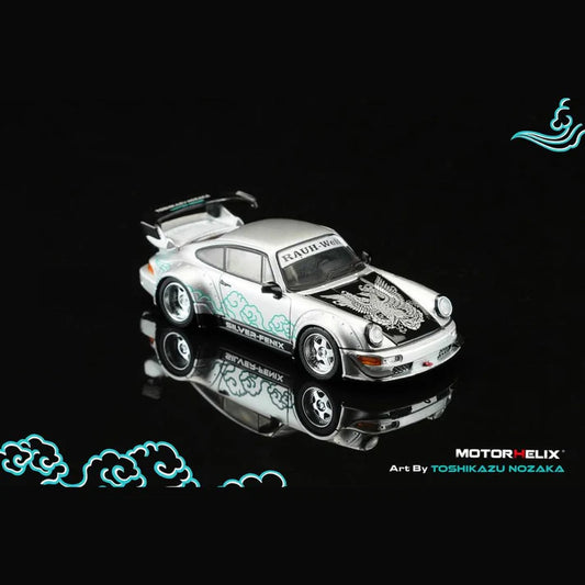 Motorhelix RWB 911 (964) Silver-Fenix CoolCarShow Limited Edition
