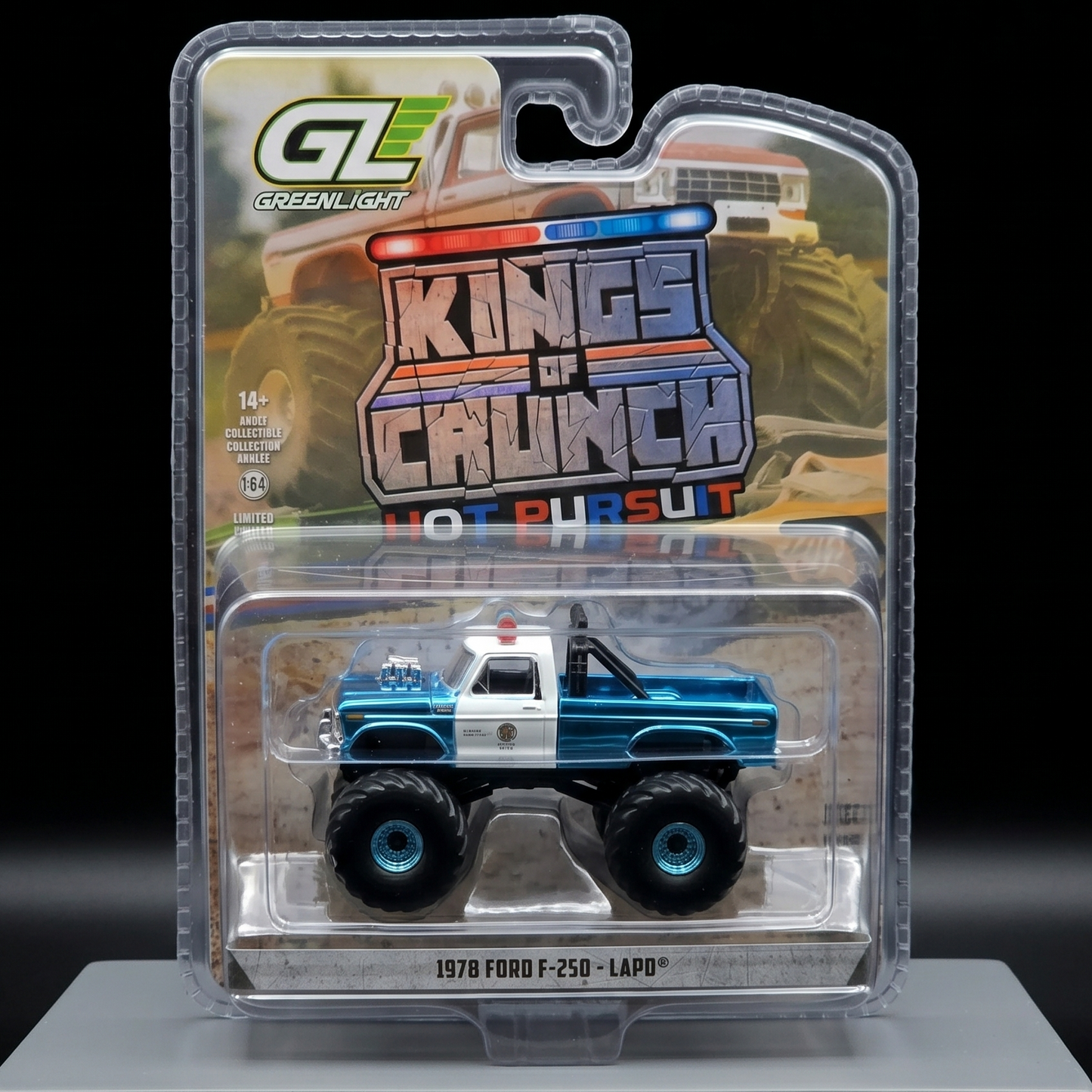 Greenlight Kings Of Crunch Hot Pursuit — 1978 Ford F-250 LAPD CHASE
