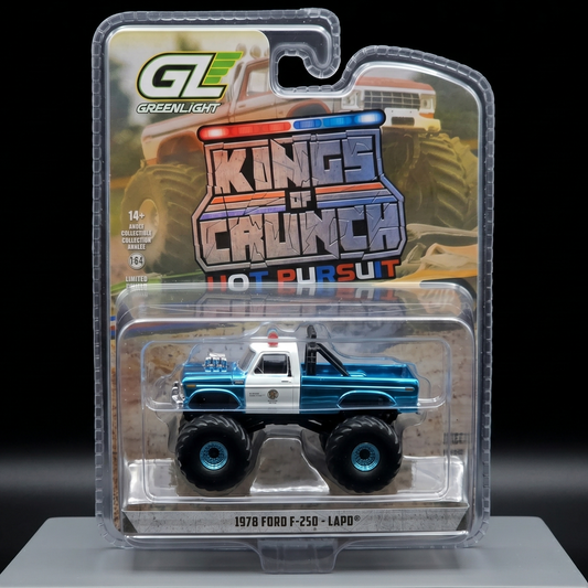 Greenlight Kings Of Crunch Hot Pursuit — 1978 Ford F-250 LAPD CHASE