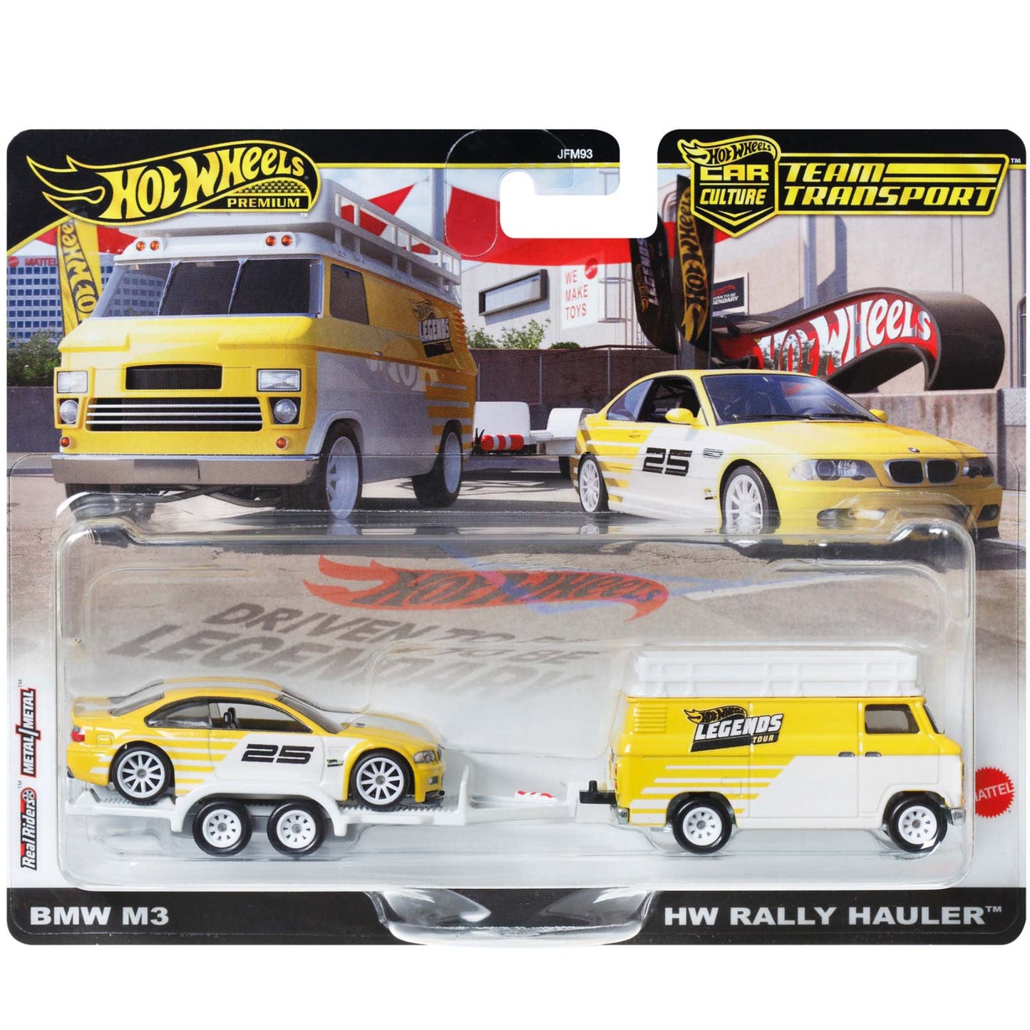Hot Wheels Premium Team Transport — BMW M3 & HW Rally Hauler