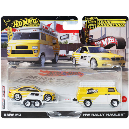 Hot Wheels Premium Team Transport — BMW M3 & HW Rally Hauler