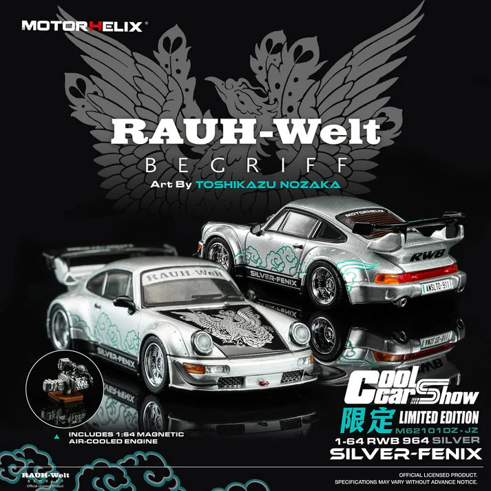 Motorhelix RWB 911 (964) Silver-Fenix CoolCarShow Limited Edition