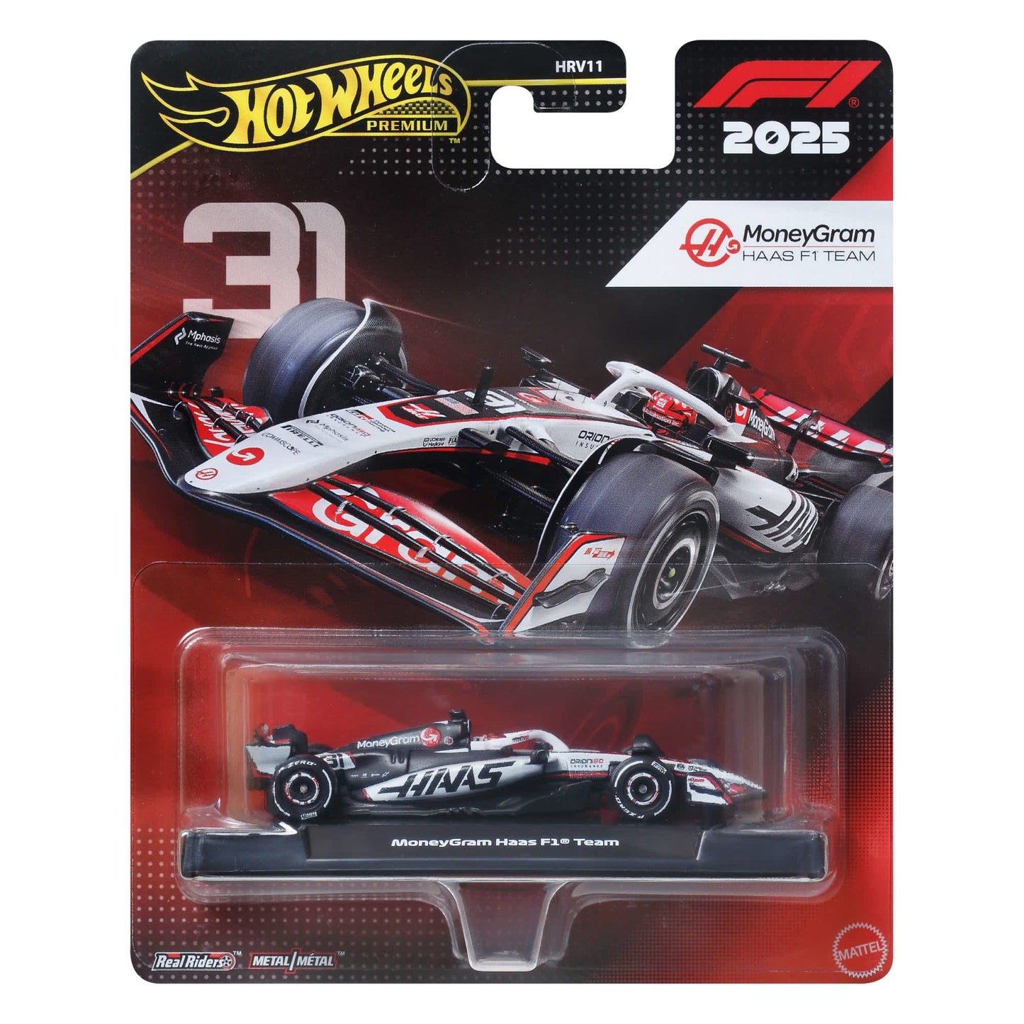 Hot Wheels Premium 2025 Formula 1 — #31 Esteban Ocon Haas VF-25