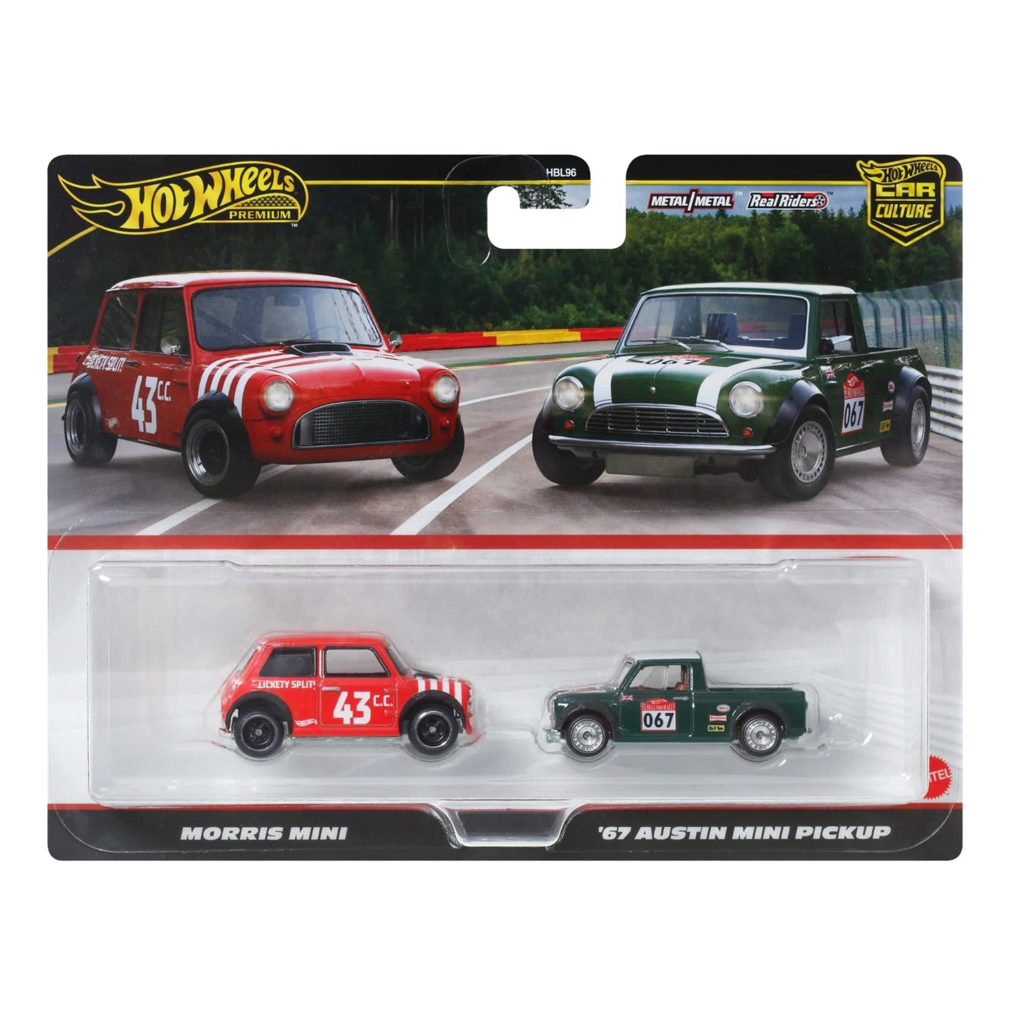 Hot Wheels Premium 2 Pack — Morris Mini & '67 Austin Mini Pickup