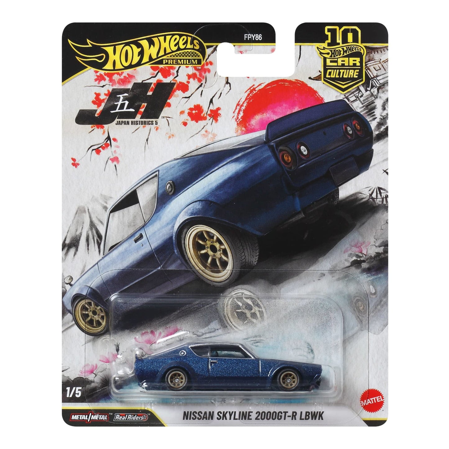 Hot Wheels Premium Car Culture Japan Historics 5 — Nissan Skyline 2000GT-R LBWK