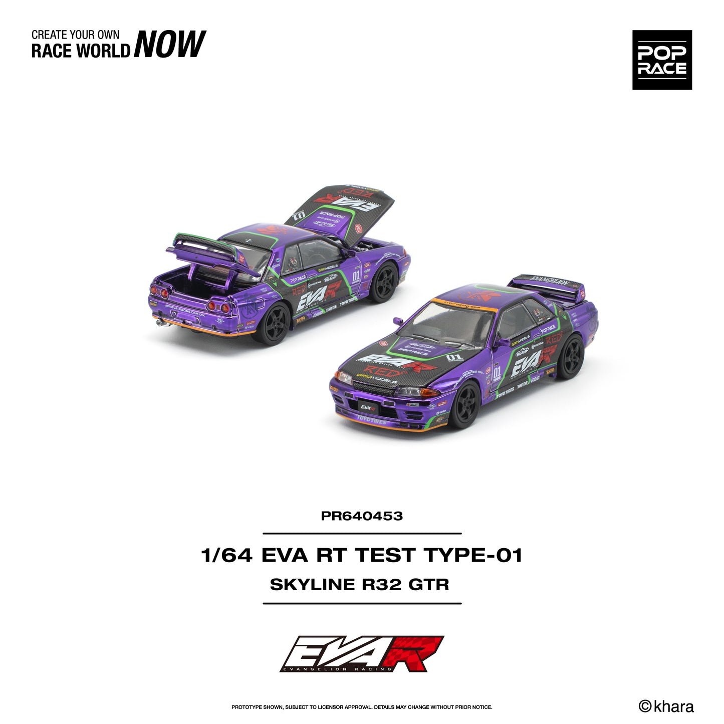 [PRE-ORDER] Pop Race EVA RT Test Type-01 Skyline R32