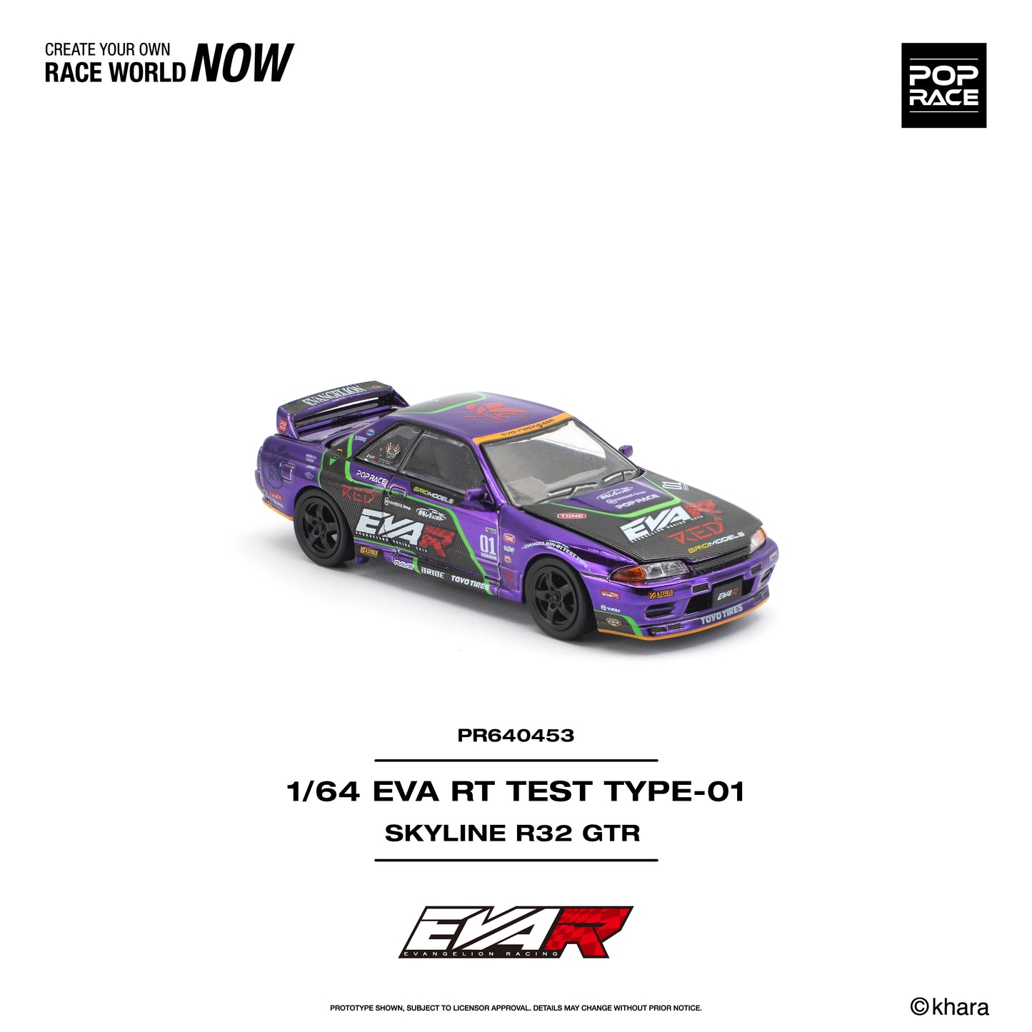 [PRE-ORDER] Pop Race EVA RT Test Type-01 Skyline R32
