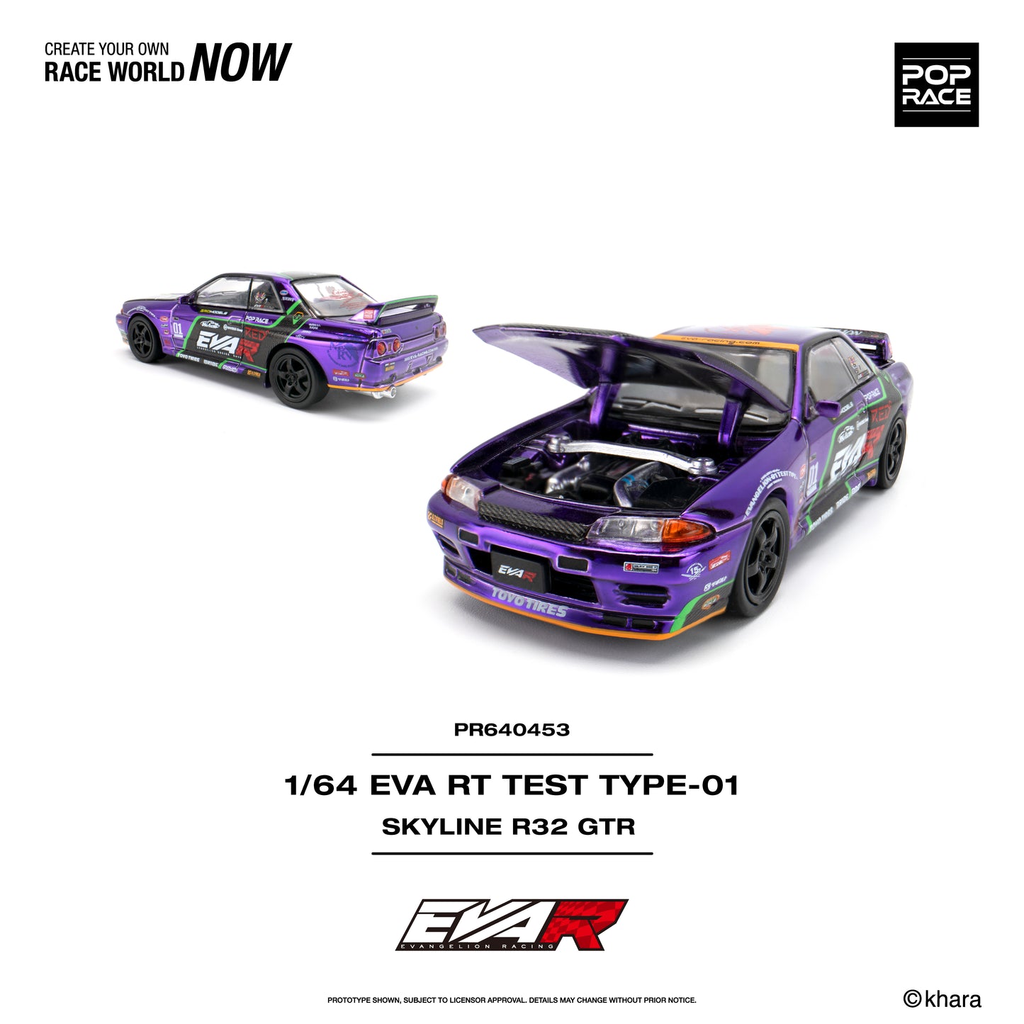 [PRE-ORDER] Pop Race EVA RT Test Type-01 Skyline R32