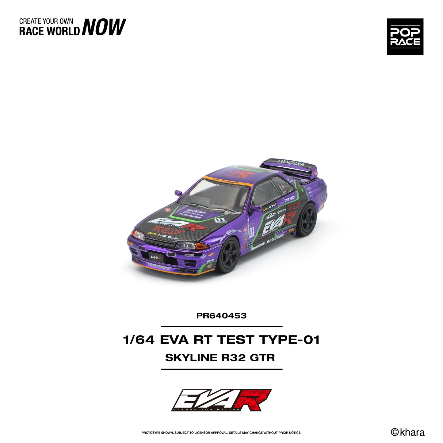 [PRE-ORDER] Pop Race EVA RT Test Type-01 Skyline R32