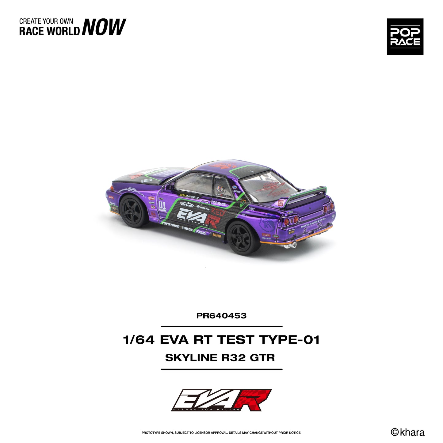 [PRE-ORDER] Pop Race EVA RT Test Type-01 Skyline R32