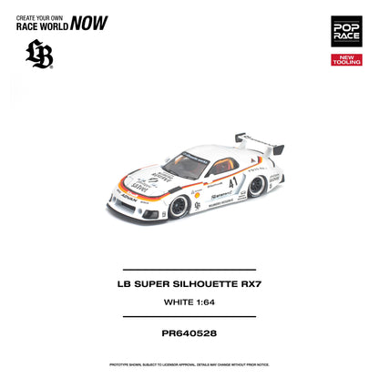 [PRE-ORDER] Pop Race LB Super Silhouette RX-7 (FD3S) White – New Tooling