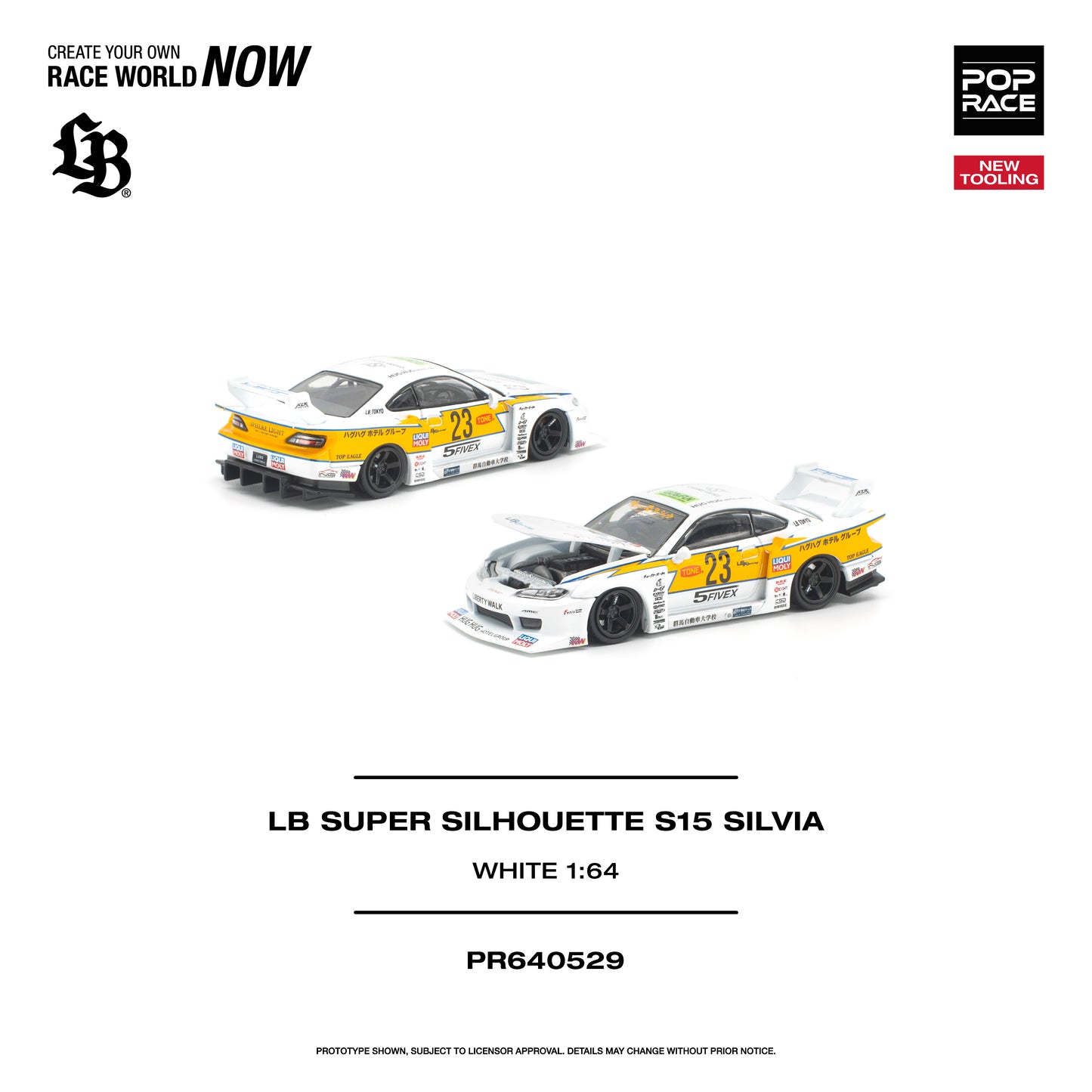[PRE-ORDER] Pop Race LB Super Silhouette S15 Silvia White