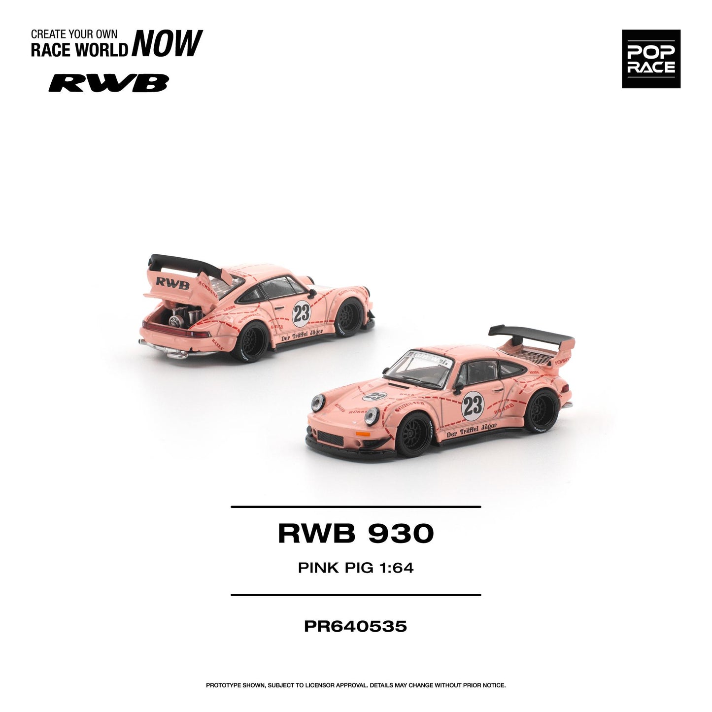 [PRE-ORDER] Pop Race RWB 930 "PINK PIG"