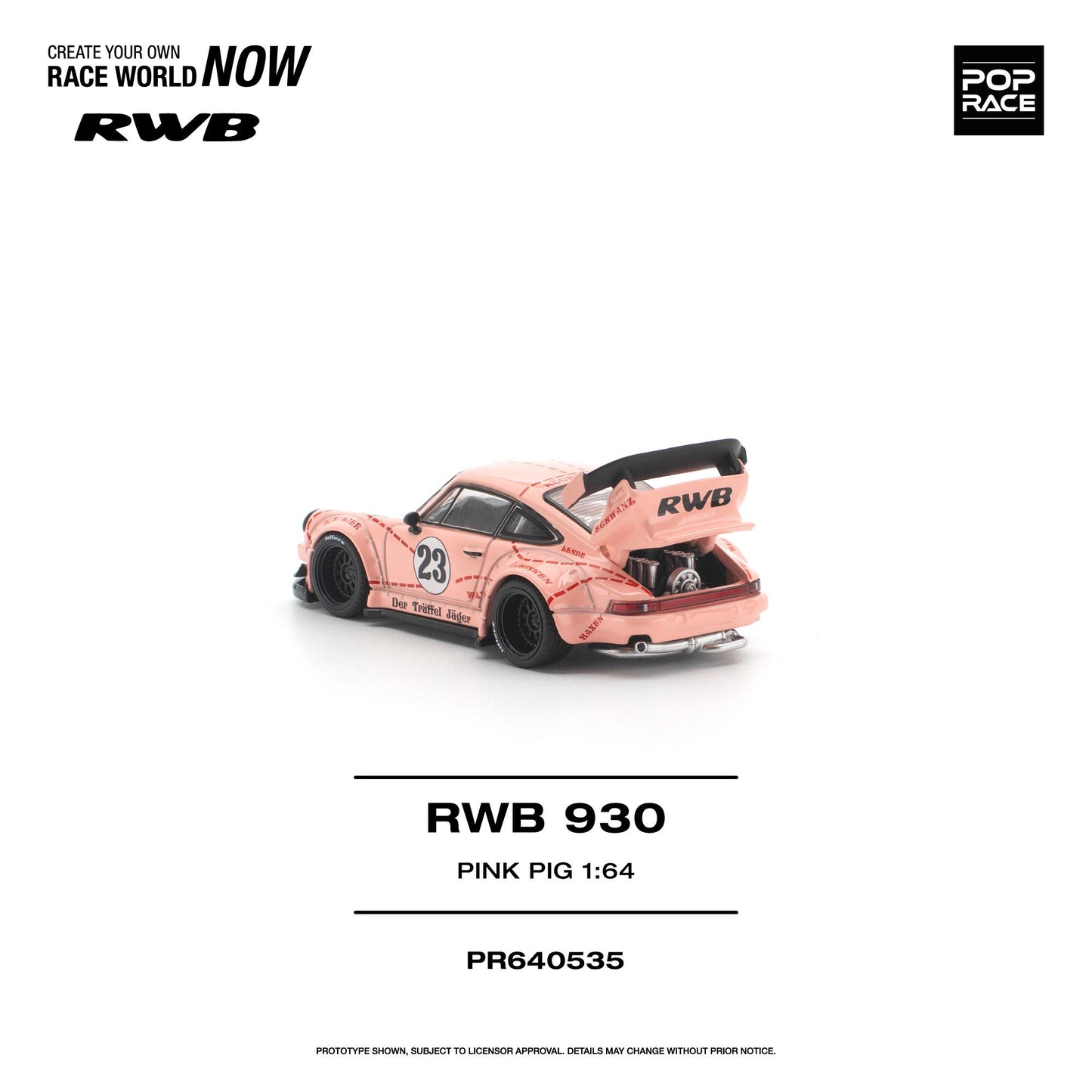 [PRE-ORDER] Pop Race RWB 930 "PINK PIG"