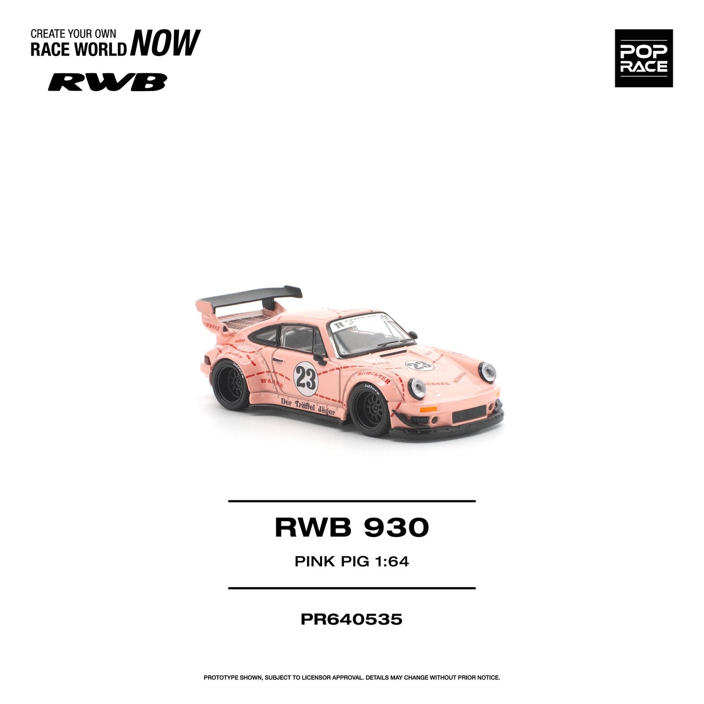 [PRE-ORDER] Pop Race RWB 930 "PINK PIG"