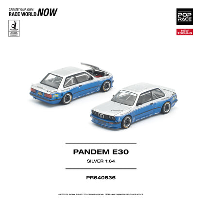 [PRE-ORDER] Pop Race Pandem E30 Silver