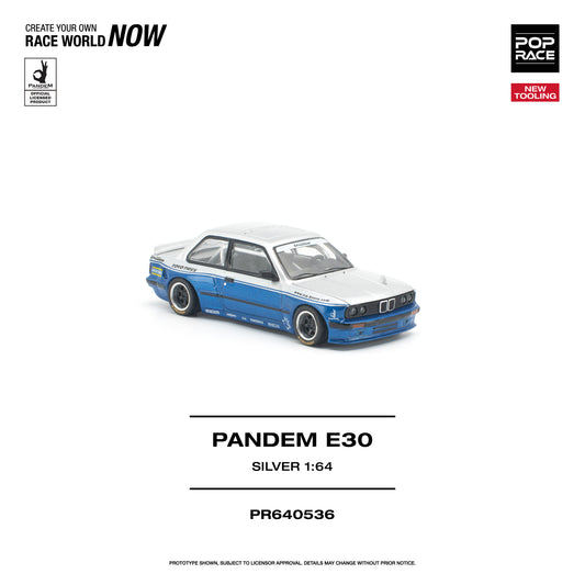 [PRE-ORDER] Pop Race Pandem E30 Silver