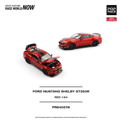 [PRE-ORDER] Pop Race Mustang Shelby GT350R Race Red