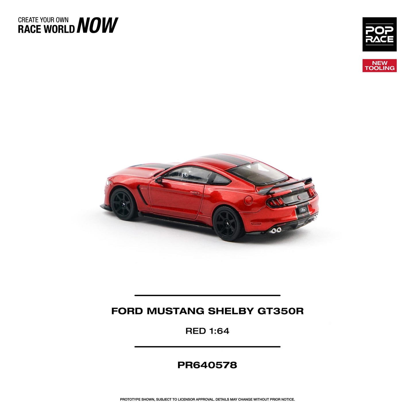 [PRE-ORDER] Pop Race Mustang Shelby GT350R Race Red